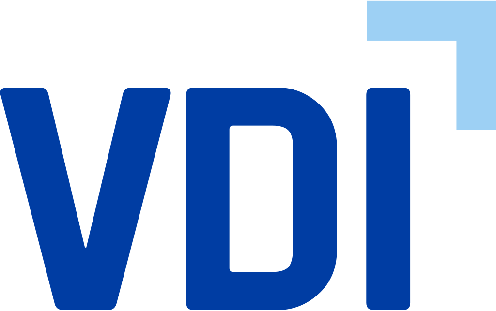 Blaues Logo des Vereins Deutscher Ingenieure VDI
